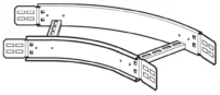 Van Geel ZFB20045300G Bogen 45° B200 H100 tauchfeuerverzinkt