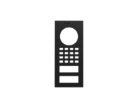DoorBird D1101V Aufputz Frontblende – Graphitschwarz