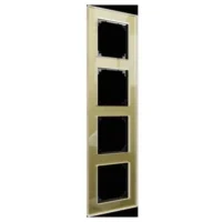Merten Echtglasrahmen 4-fach gold, M-Plan MEG4040-2341