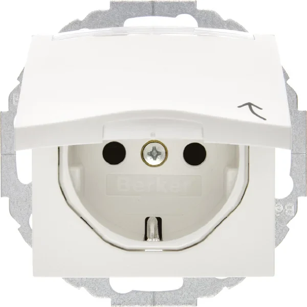 Berker Berker Schuko-Steckdose pws + Klappdeckel 47461909