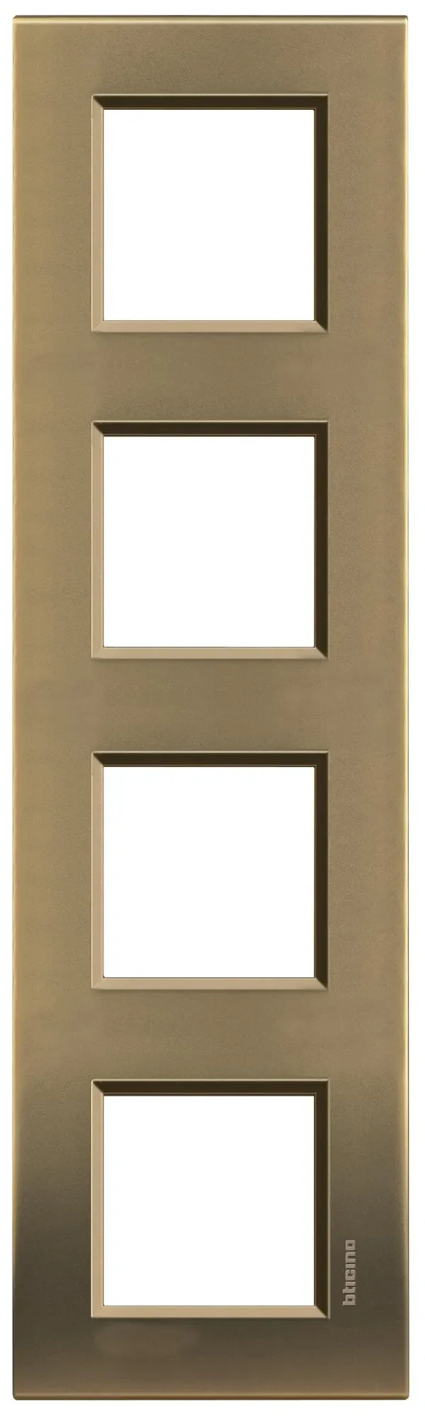 BTicino LNA4802M4BZ LivingLight Abdeckrahmen 4-fach 2+2+2+2M Bronze