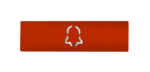 DoorBird D21x Namensschild für eine Ruftaste, Glockensymbol – RAL 2002