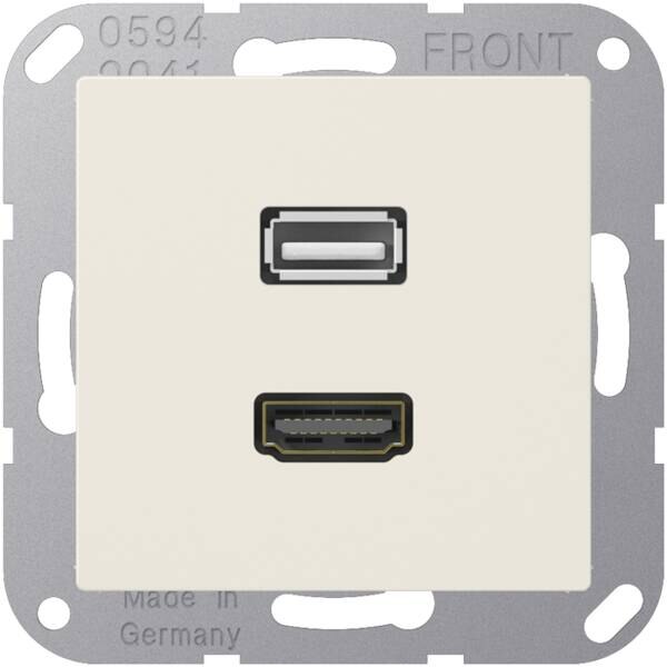 Jung Jung MAA1163 Einsatz HDMI/USB Serie AS weiß