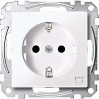 Merten SCHUKO-Steckdose aws/gl Kennz.Waschmaschine MEG2352-0325