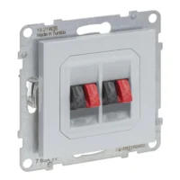 Legrand 765277 SEANO Lautsprecher-Anschluss 2-fach mit Federklemmen