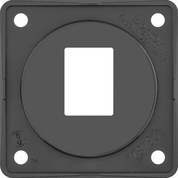 Berker Berker Tragplatte schwarz für AMP Mod Jacks 9455705