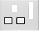 Berker Zentralstück British Standard 13A K5 aluminium 3313077013