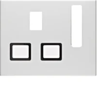 Berker Zentralstück British Standard 13A K5 aluminium 3313077013