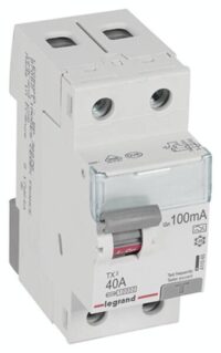 Legrand 411565 TX3 Fi-Schalter 40A 2-polig 100mA Typ A 230VAC 2TE