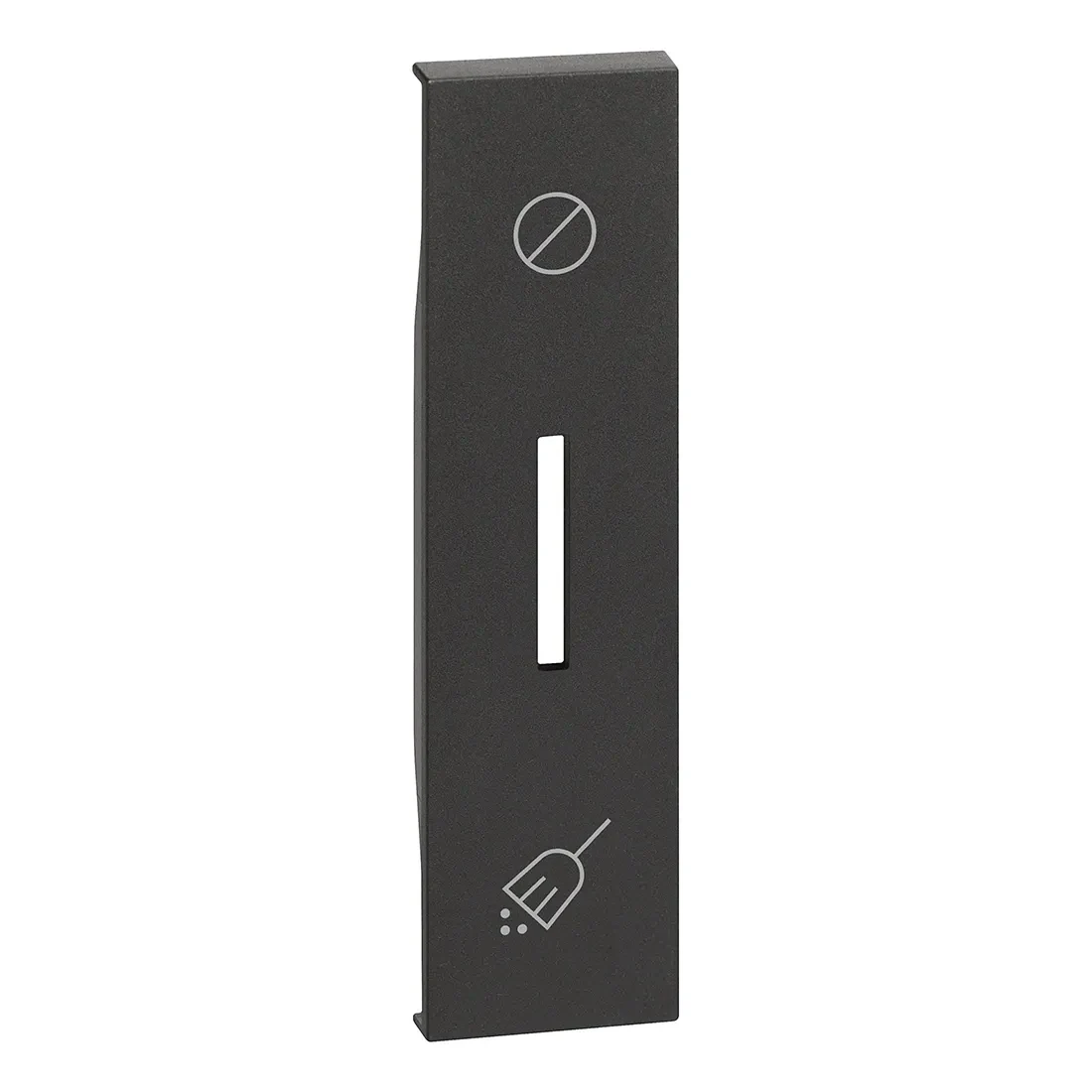 BTicino KG06H LivingNow 1M Tastenabdeck. Schalter Nicht stören/Zim reinigen Black