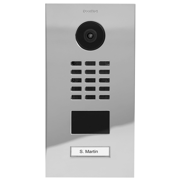 DoorBird D2101V IP Video Türsprechanlage – Chrom-Optik (PVD)