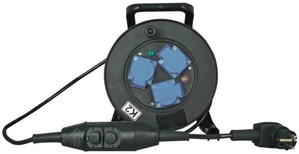 Kopp Kopp 144815001 Kabeltrommel PRCD-S IP44 230V 16A 30mA H07RN-F3G1,5qmm ca.15m