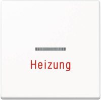 Jung A590HWW Wippe Heizung Notschalter m.Lichtleiter Serie A alpinweiß