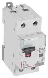 Legrand 411293 DX3 Fi/LS-Schalter C 6A 1P+N 10kA 30mA Typ A 230VAC 2TE