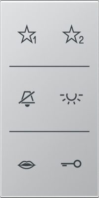 Jung Design-Cover Audio Symbole SI A6 AL DC