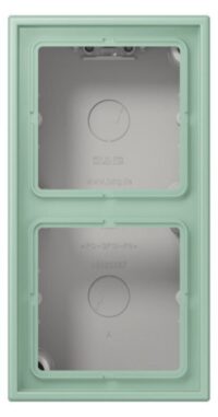 Jung LC 582 A 217 AP-Kappe 2-fach Duroplast lackiert Serie LS vertikal anglais clair