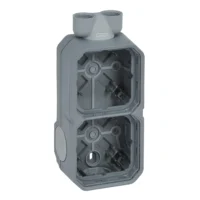 Legrand 069668L Plexo New 2-fach Gehäuse horizontal und vertikal ISO 20 in der Grau