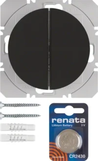Berker KNX-Funk Wandsender 2-fach schwarz glänzend 85656231