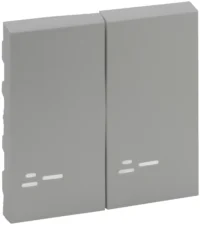 Legrand 864308 Wippe Serienschalter beleuchtet Niloe Step Aluminium