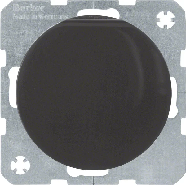 Berker Berker SCHUKO-Steckdose schwarz/glänzend mit Klappdeckel 47512045