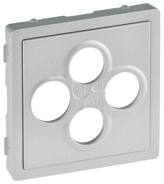 Legrand Legrand 754812 Abdeckung für TV-R-SAT-SAT Einsatz Valena Life Aluminium