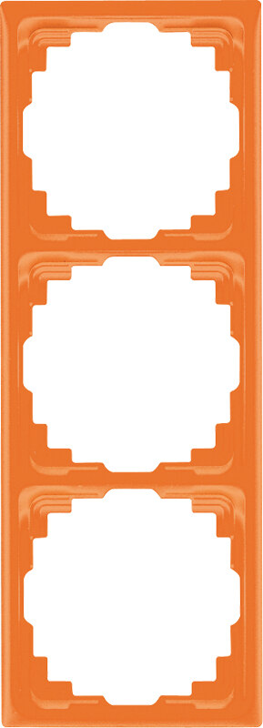 Jung Jung Rahmen 3-fach orange waage/senkrecht CD 583 K O