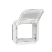 Legrand 069695L Plexo New Einsatz Mosaic Adapter mit trem Klappdeckel Ultraweiß