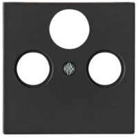 Kopp 373615180 Abdeckung für Ant steckd.3-fach TV RF SAT M3x13,M3x16,M3x25 Athenis anthrazit