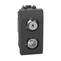 BTicino L4214DN LivingLight Anschluss- dose für TV-Sat 1M Anthrazit