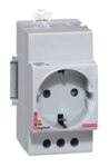 Legrand 004285 Verteiler Steckdose deut. Standard 2-polig+E mit Berührungsschutz 2,5TE