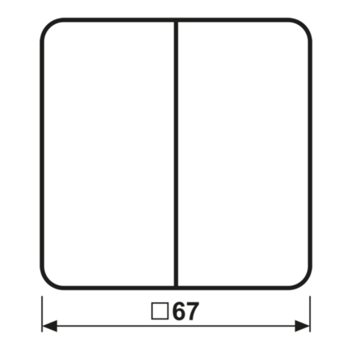 Jung Wippe Symbole gold brz für Taster CD 595 P GB – Bild 1