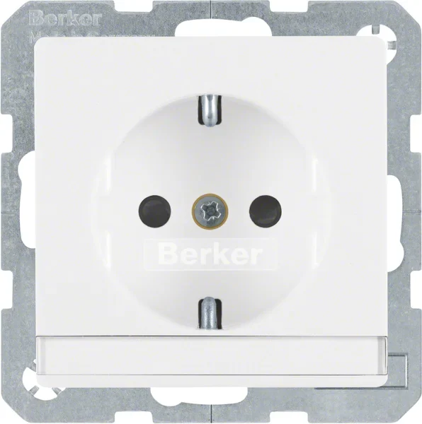 Berker Berker SCHUKO-Steckdose mit Beschriftungsfeld 47496089