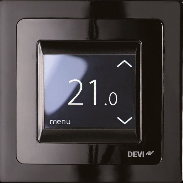 DEVI Raumthermostat 230V 16A IP21 DEVIreg Touch m.Display Sensor extern