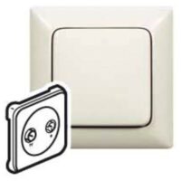 Legrand 776672 Abdeckung Antennen- Steckdose 2-Loch TV-R Creo mandelweiß