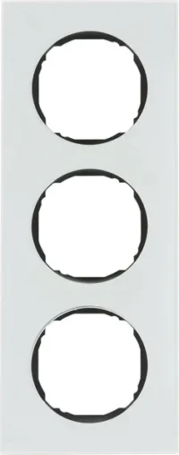 Berker Rahmen 3-fach flach Glas polarweiß 10132609