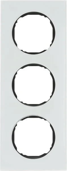 Berker Berker Rahmen 3-fach flach Glas polarweiß 10132609