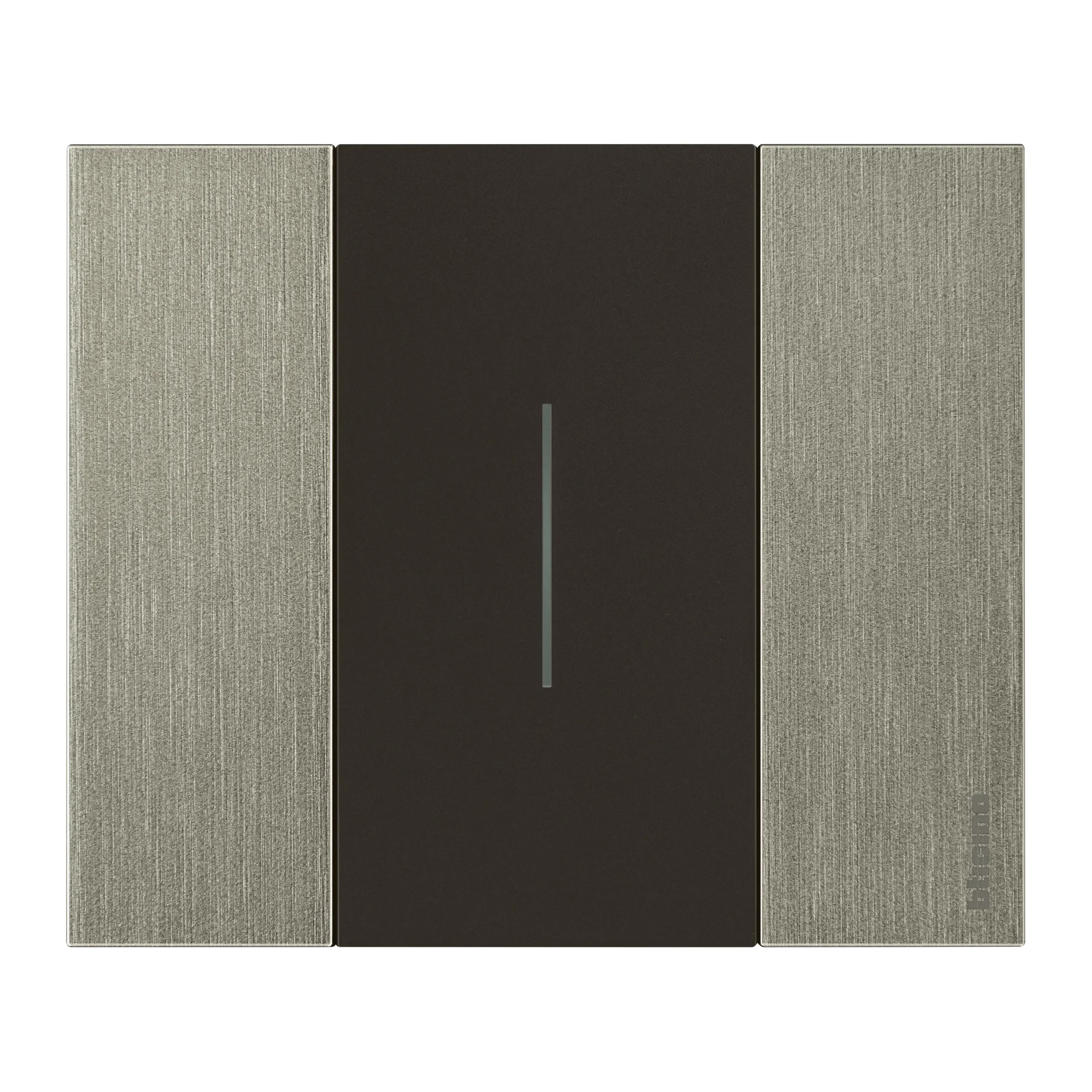 Legrand BTicino KA4802ZG LivingNow Abdeckrahmen 2-modulig in der Farbausführung Steel