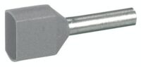 Legrand 037690 Zwillings-Aderendhülsen Starfix lose 2x2,5qmm grau