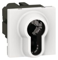 Legrand 077074 DIN-Schlüsselschalter 2polig 2-modulig Mosaic ultaweiß