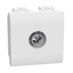 BTicino N4202M2DN LivingLight TV-Dose für Einzelanschluss 1M Weiß