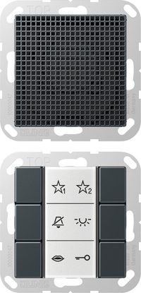 Jung Audio-Innenstation m.Beschriftungsfeld SI AI A 6 ANM