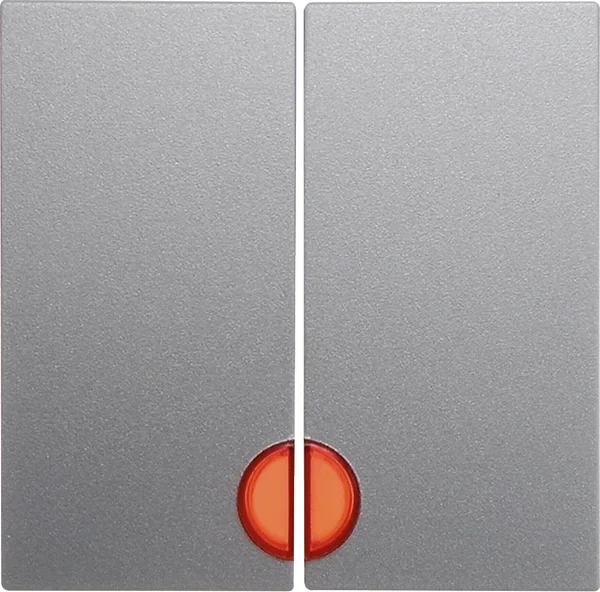 Berker Berker Wippe aluminium matt mit roter Linse 16271404