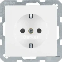 Berker SCHUKO-Steckdose polarweiss samt 41236089