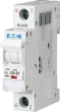 Eaton (Installation) Leitungsschutzschalter 50A,1-polig, Steckklemme C, DC PXL-C50-DC
