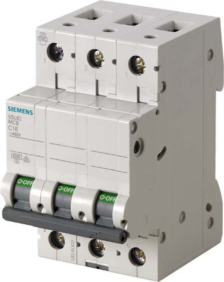 Siemens Siemens 5SL6363-7 Leitungsschutzschalter 400V 6kA 3polig C 63A
