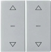 Berker Abdeckung Tastsensor-Modul 2-fach aluminium 80961321