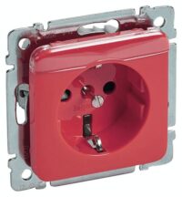 Legrand 776242 Steckdose (SL) ZSV Berührungsschutz Beschriftung träger Creo orange