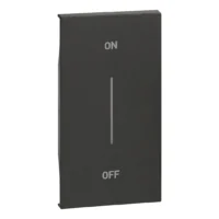 BTicino KG01MH2AG LivingNow 2M Tasten- abd. MyHome+Aufdruck ON-OFF Black