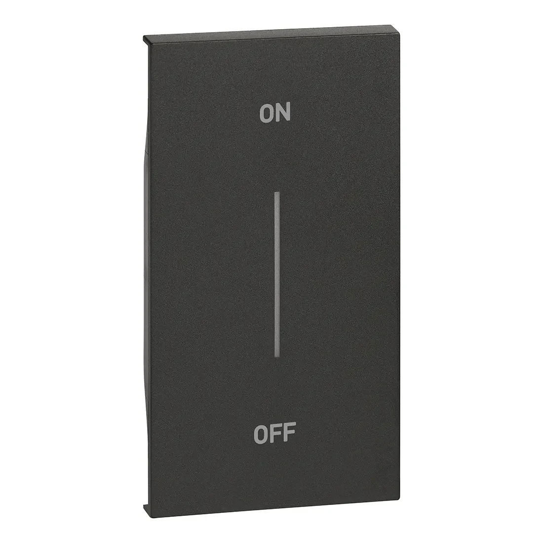 Legrand BTicino KG01MH2AG LivingNow 2M Tasten- abd. MyHome+Aufdruck ON-OFF Black
