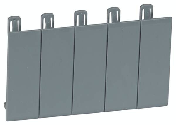 Legrand Legrand 001961 Abdeckstreifen 5M silber RAL7001 teilbar in halbe und ganze Module